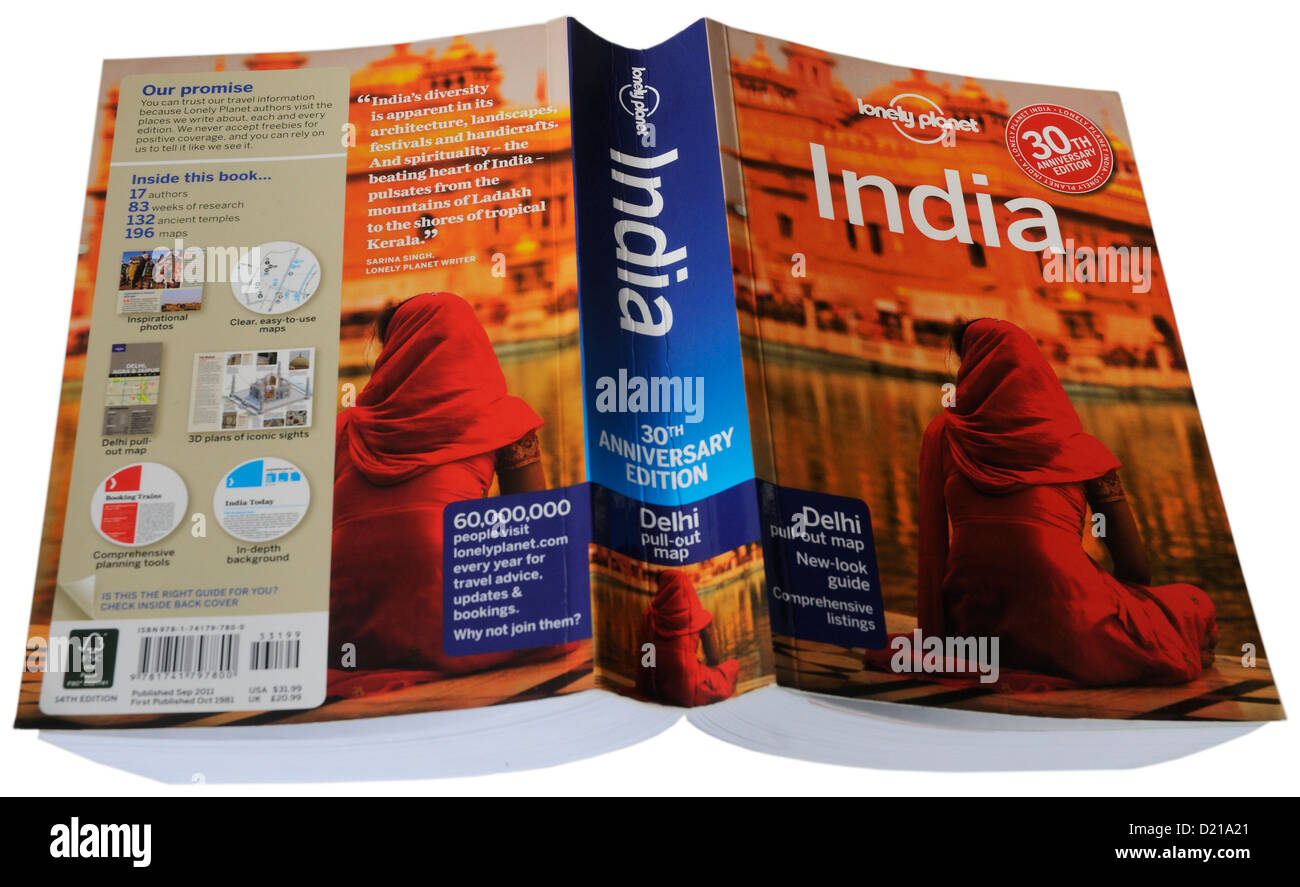 The Lonely Planet guide to India Stock Photo - Alamy