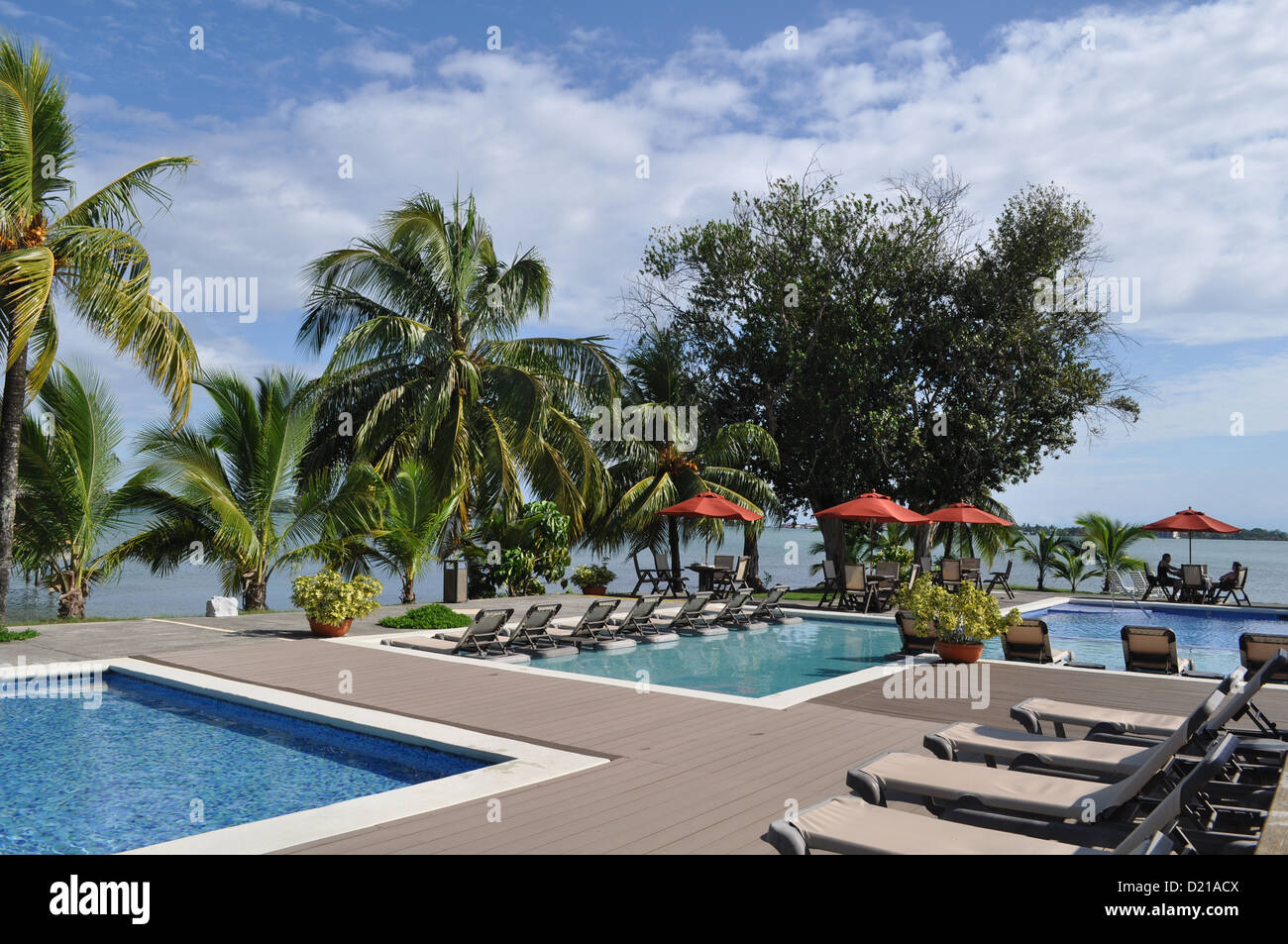 Bocas del Toro (Panama): Playa Tortuga Beach Resort Stock Photo