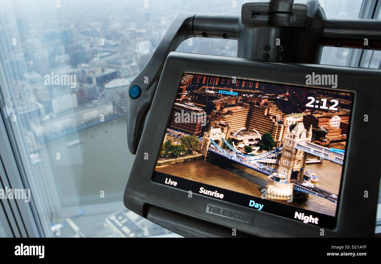 The shard viewing gallery digital hires stock photography and images