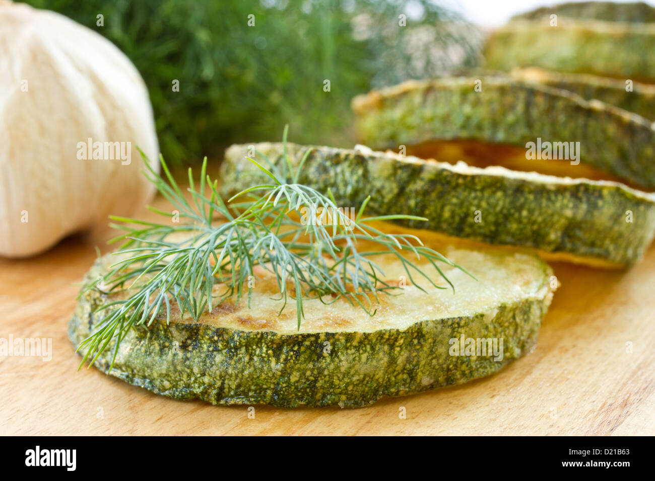 fried zucchini Stock Photo