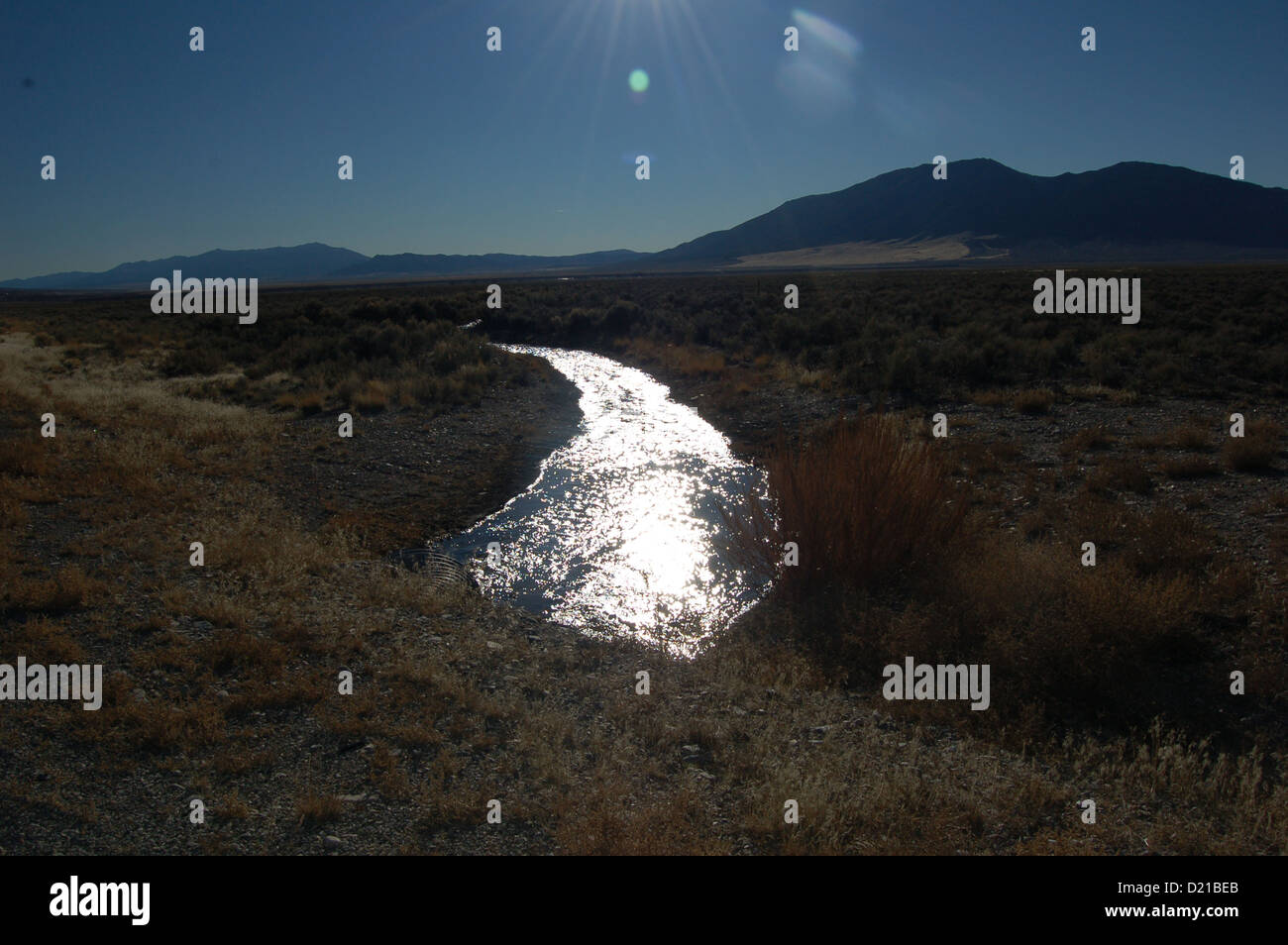 landscape and buildings in mcgill,nv Stock Photo Alamy