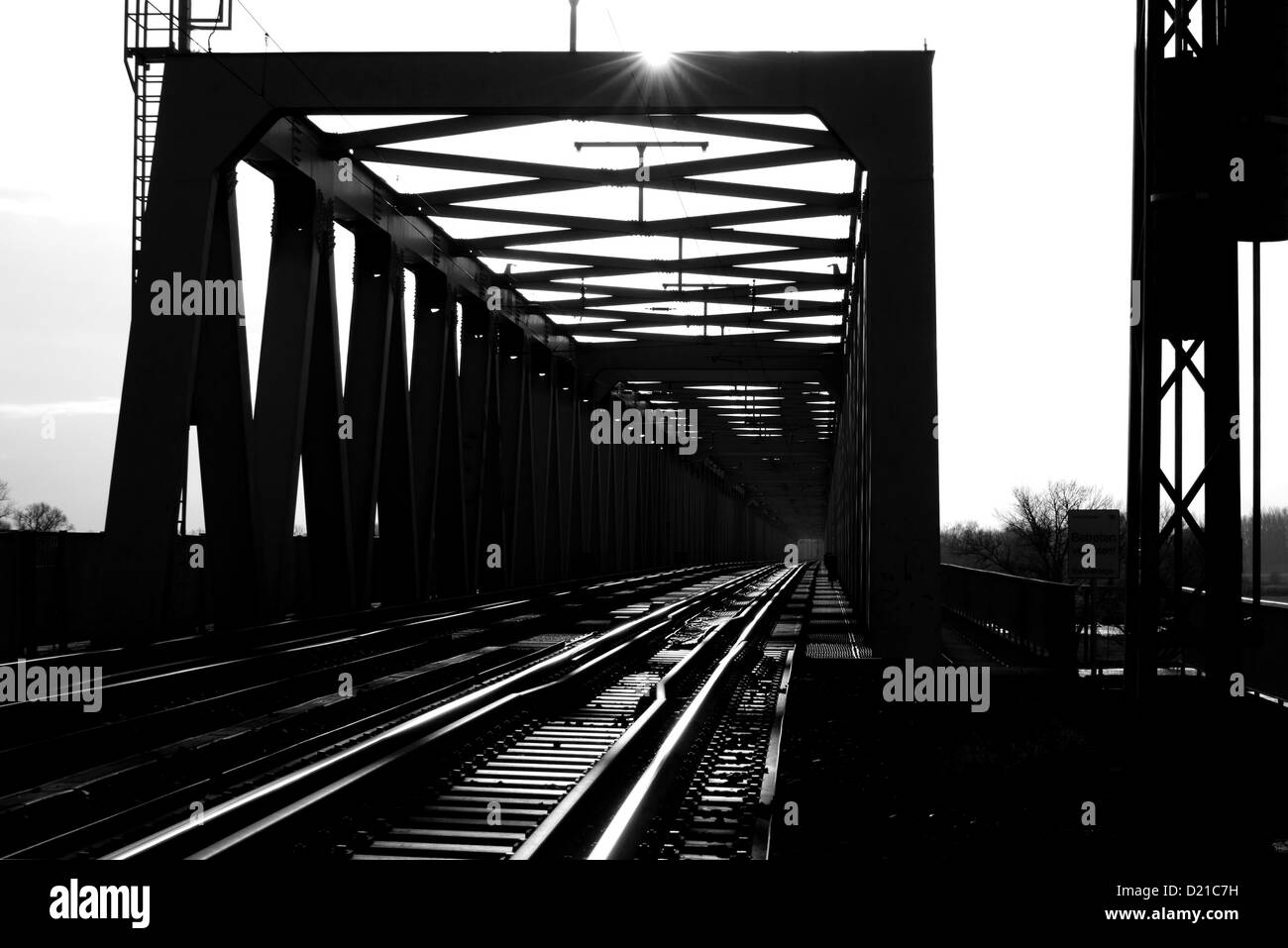 Railway bridge Stock Photo