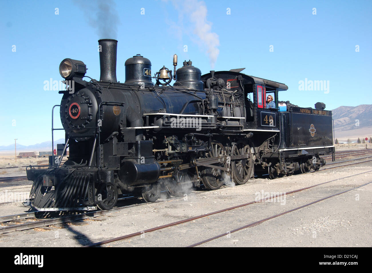 mcgill,nevada,usa,train and station lokomotive Stock Photo Alamy