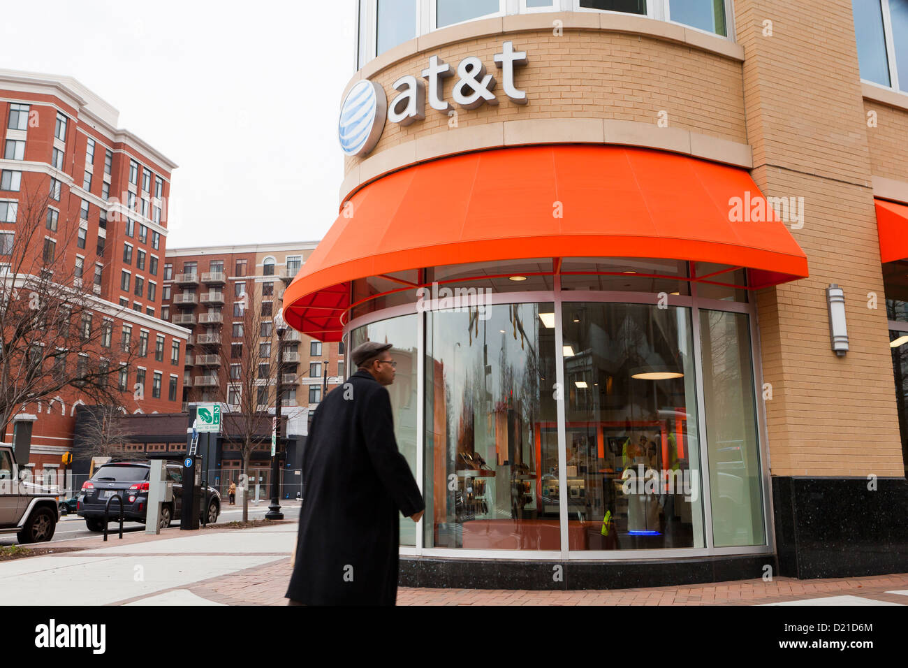 AT&T mobile phone storefront Stock Photo