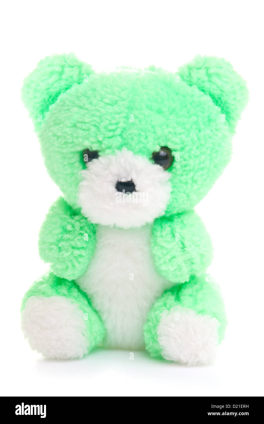 Teddy bear toy isolated on a white background Stock Photo - Alamy