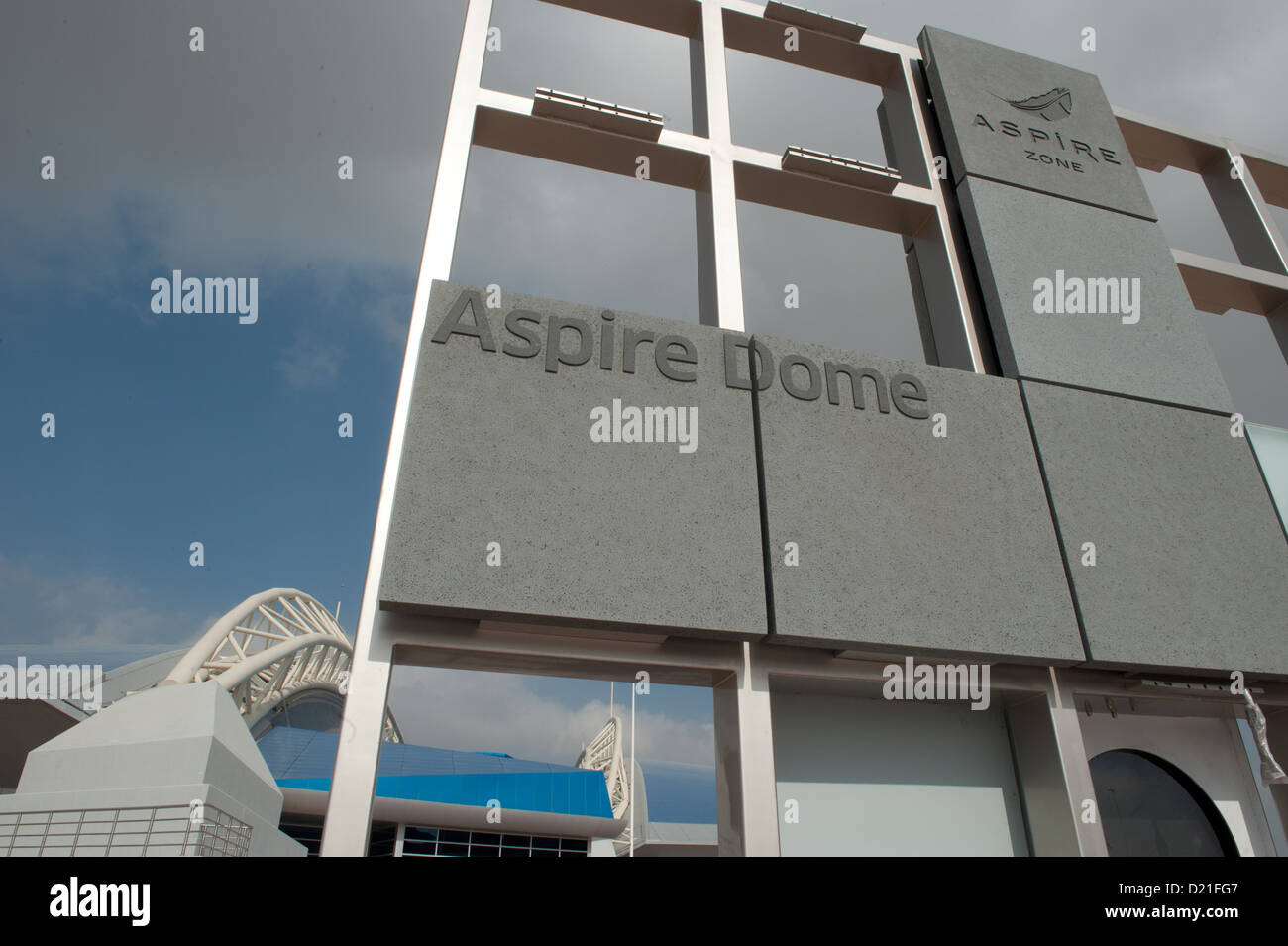 The Aspire Zone Sports City in pictured in Doha, Qatar, 09 January 2013. Photo: Peter Kneffel Stock Photo