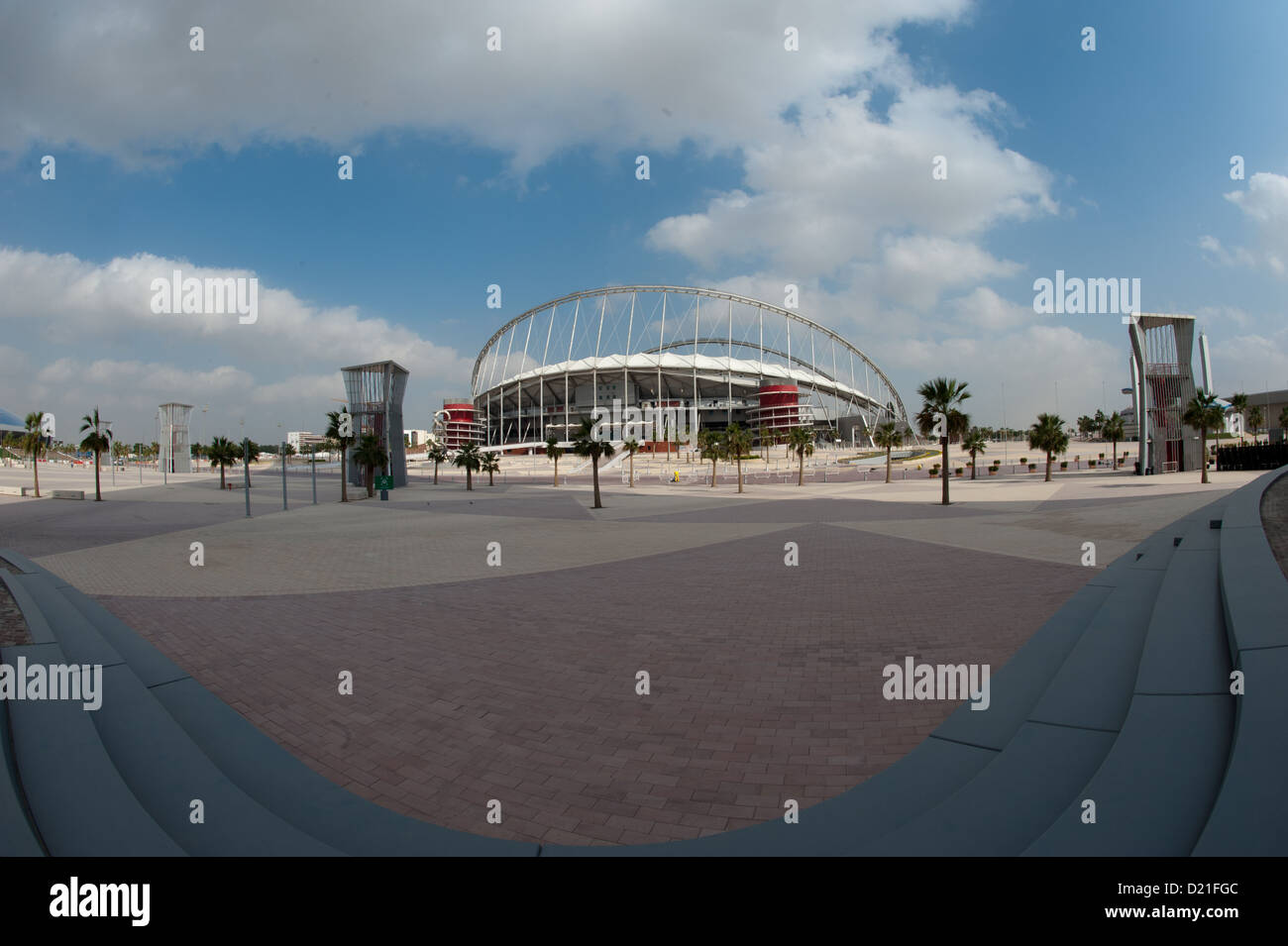 The Aspire Zone Sports City in pictured in Doha, Qatar, 09 January 2013. Photo: Peter Kneffel Stock Photo