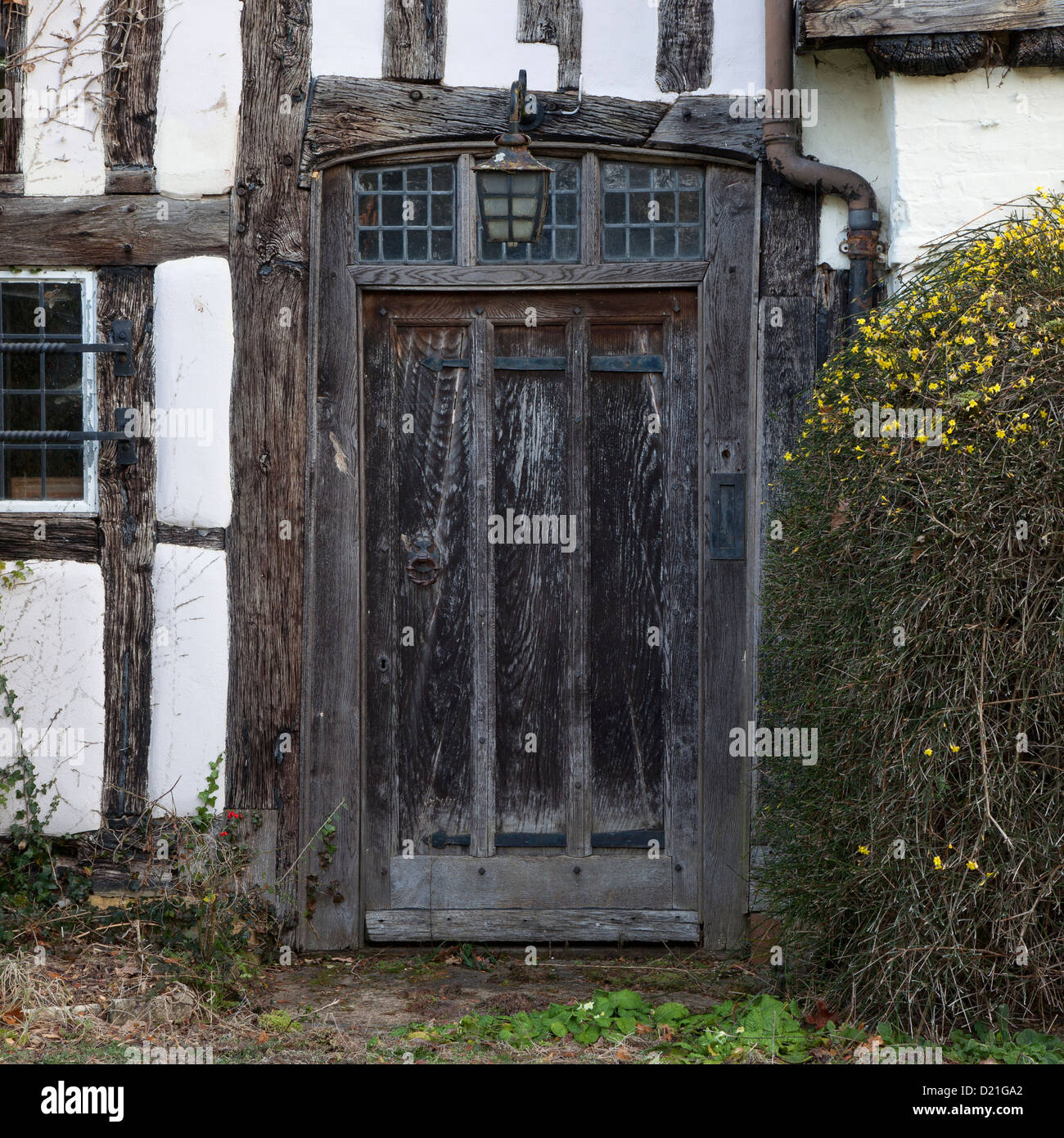 Tudor doorway, Warwickshire, England Stock Photo