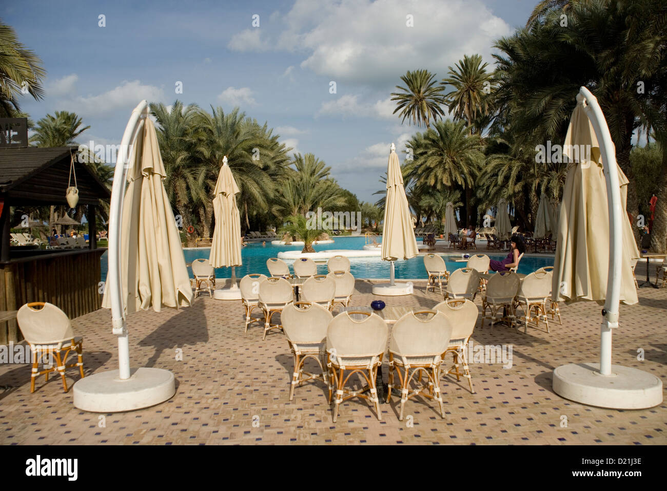 Hotel Odyssee in Zarzis in Tunisia Stock Photo