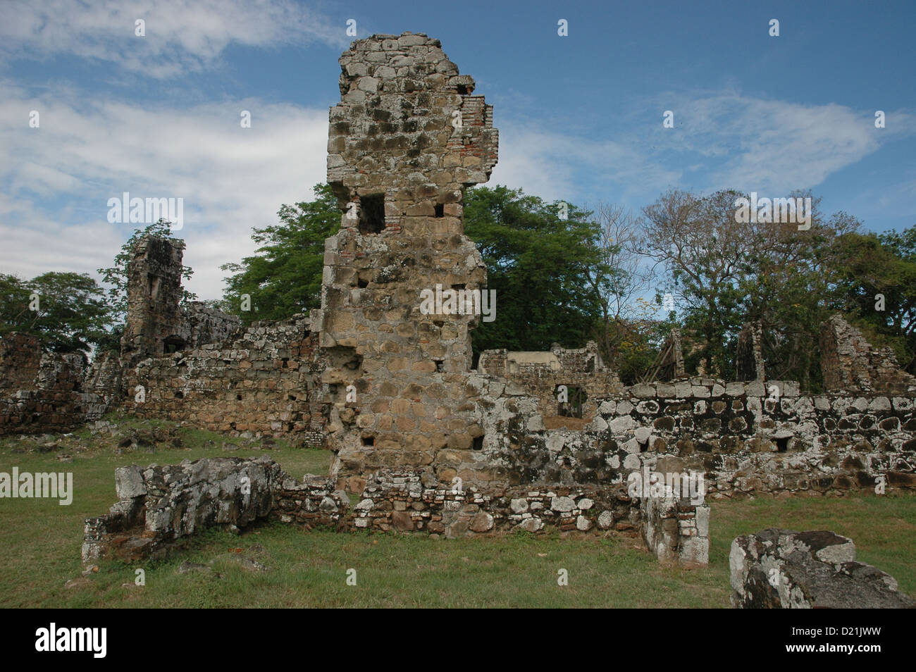 Ciudad de Panamá (Panama): ruins of Panamá la Vieja (also Panamá Viejo) Stock Photo