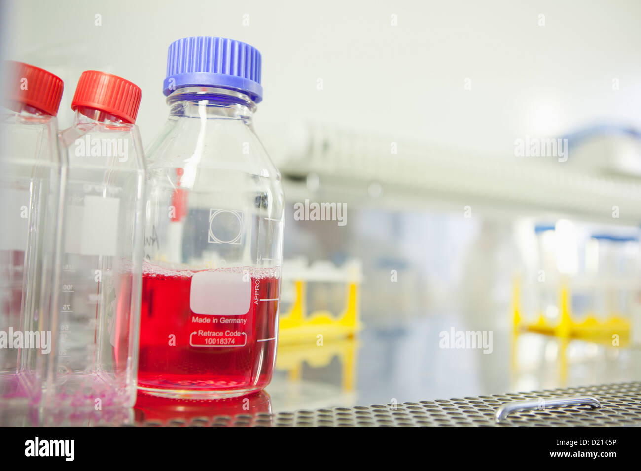 Germany, Bavaria, Munich, Medical research in laboratory Stock Photo