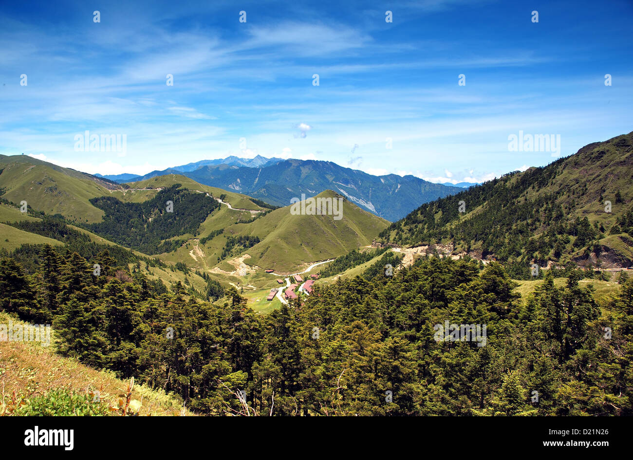 A beautiful view of the Central Mountains in Taiwan Stock Photo Alamy
