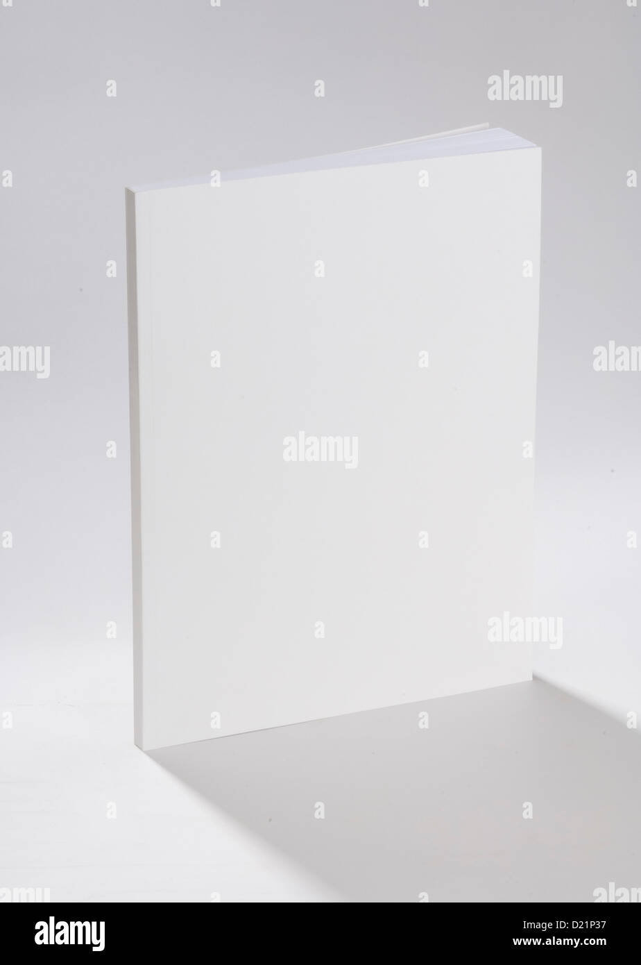blank book on white ground Stock Photo