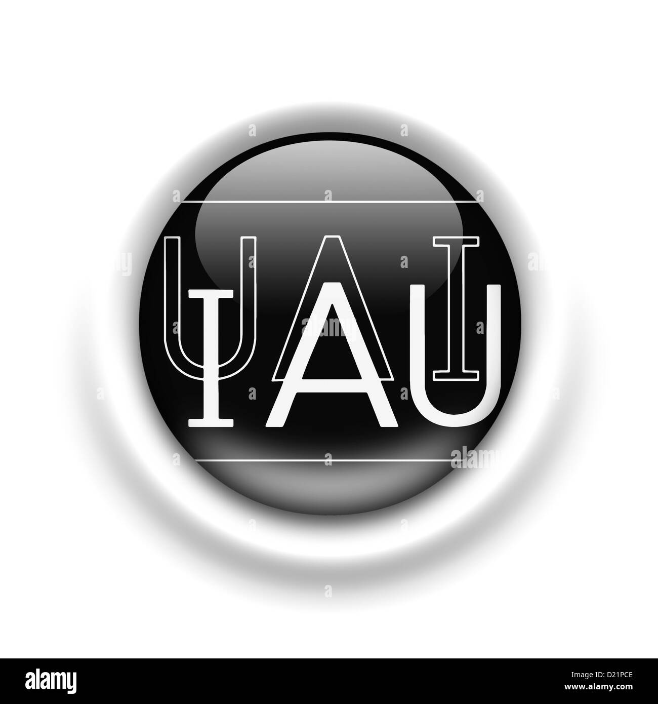 International Astronomical Union IAU logo flag symbol Stock Photo Alamy