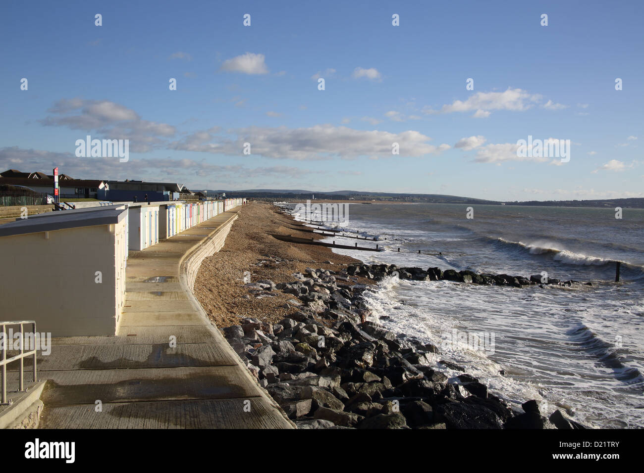 milford on sea on the hampshire coast Stock Photo Alamy