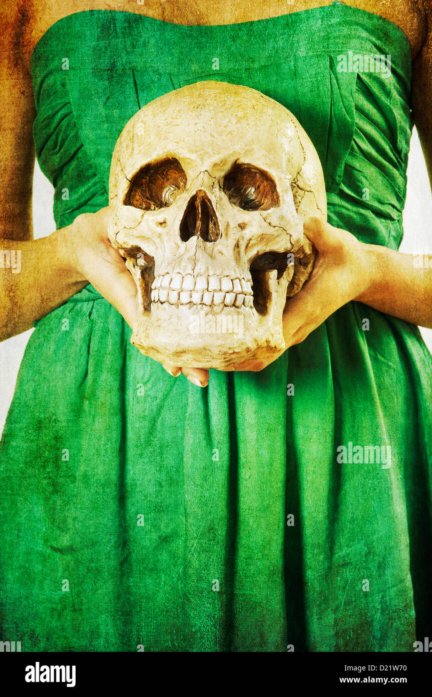 green skull dress Art Design Works Skull Fam Green Hoodie Dress main image 0