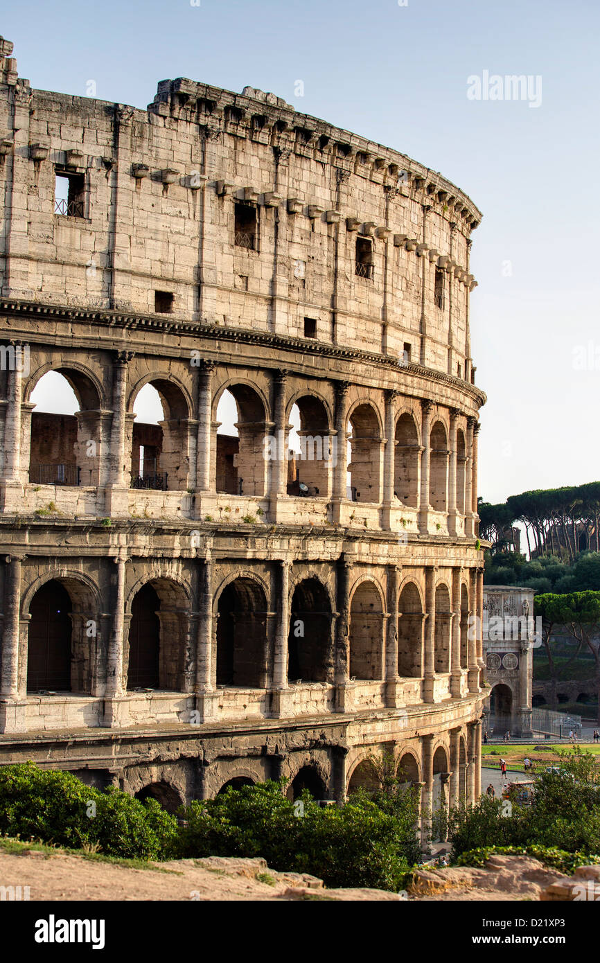 The Roman Colosseum Rome Italy Stock Photo