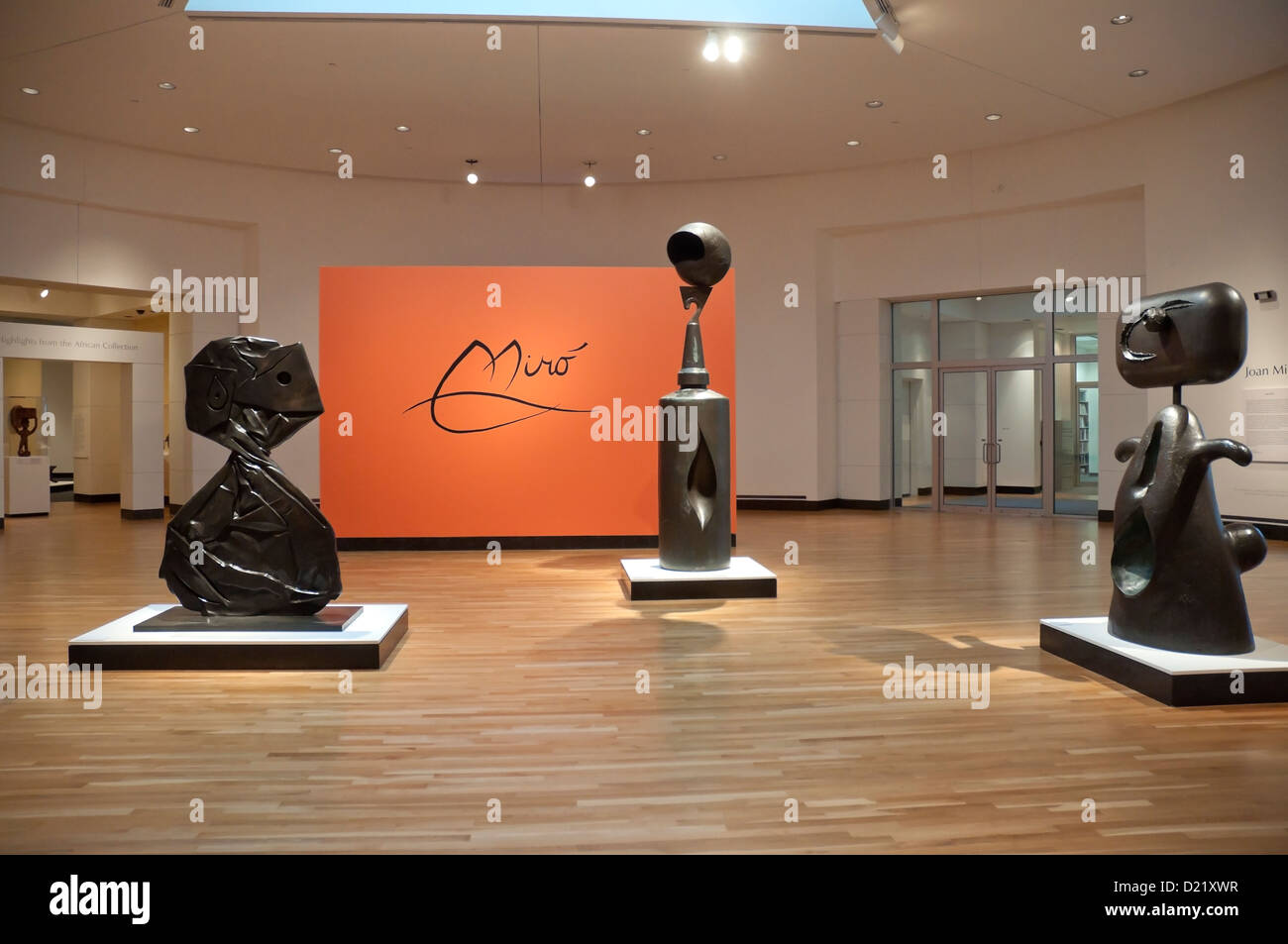 Joan Miro sculpture exhibit in museum Stock Photo Alamy