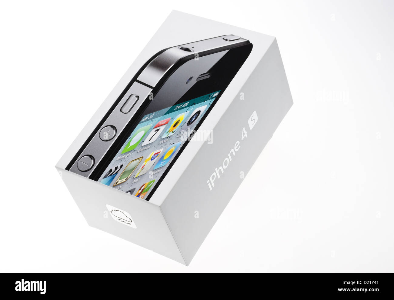 Apple Iphone 4s Box. Stock Photo