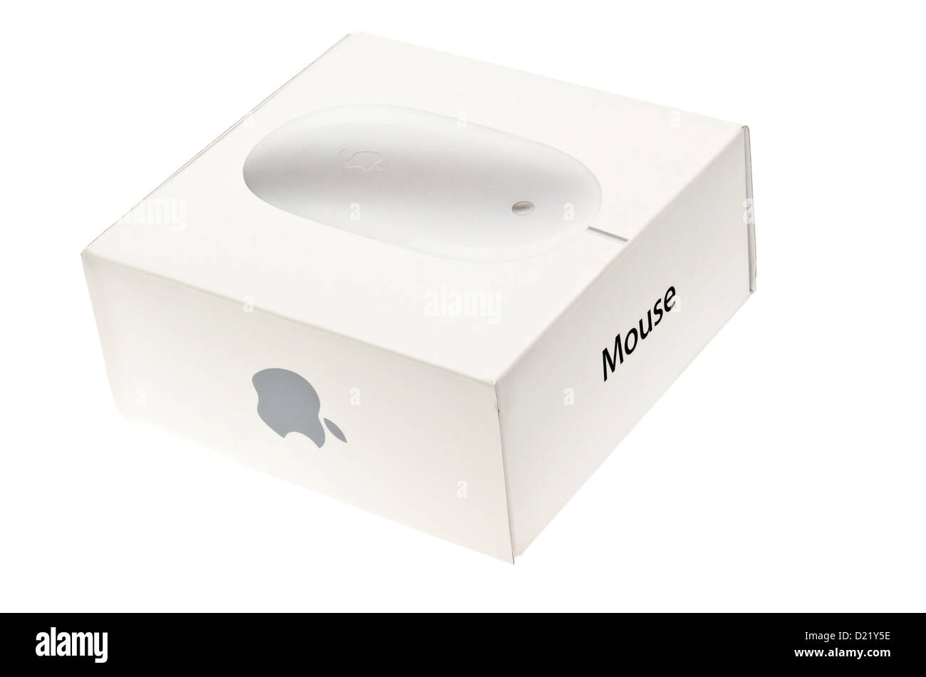 Apple Computer Mouse in Box Stock Photo Alamy