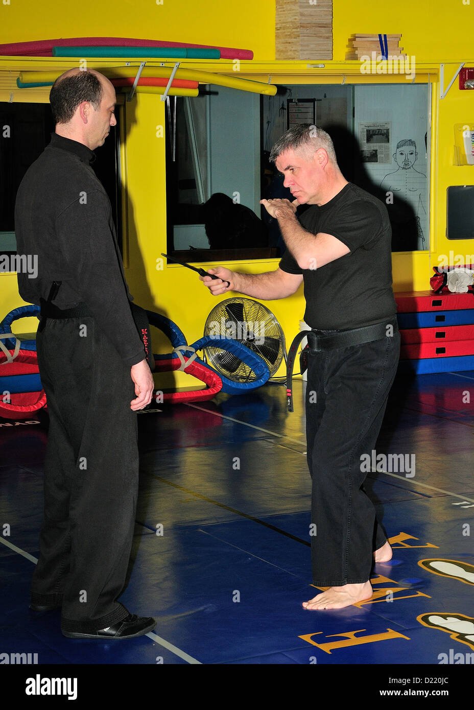 Hapkido Black Belt combatants practicing their art at a Martial Arts