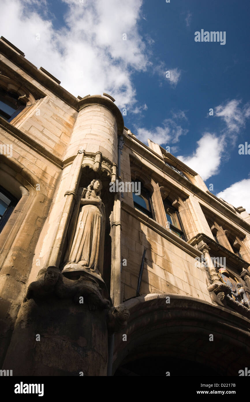 Lincoln Stonebow and Guildhall, High Street, Lincoln, Lincolnshire, United Kingdom Stock Photo