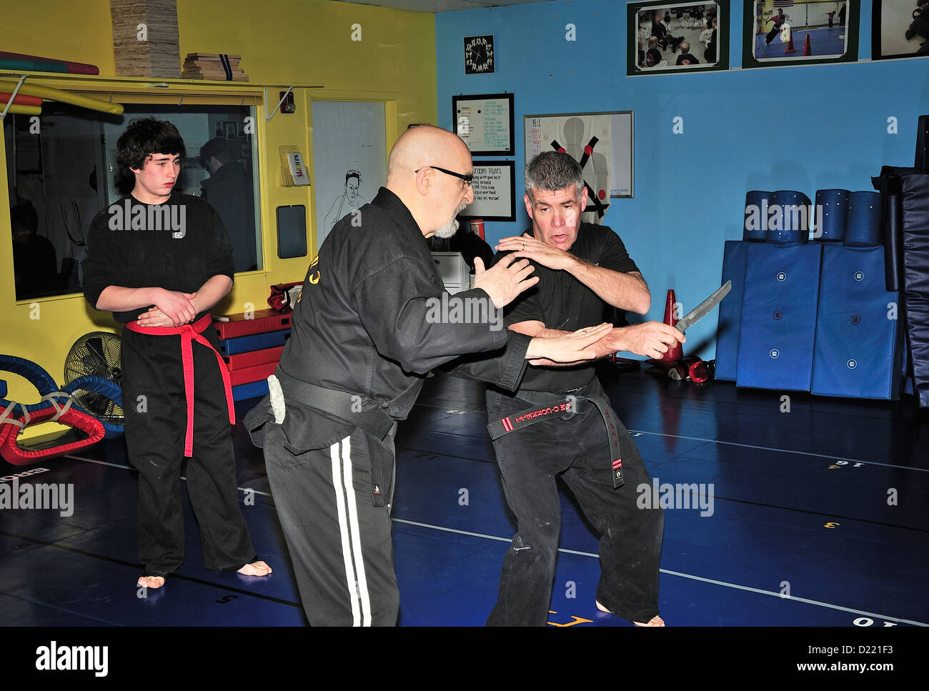 Hapkido Black Belt combatants practicing their art at a Martial Arts