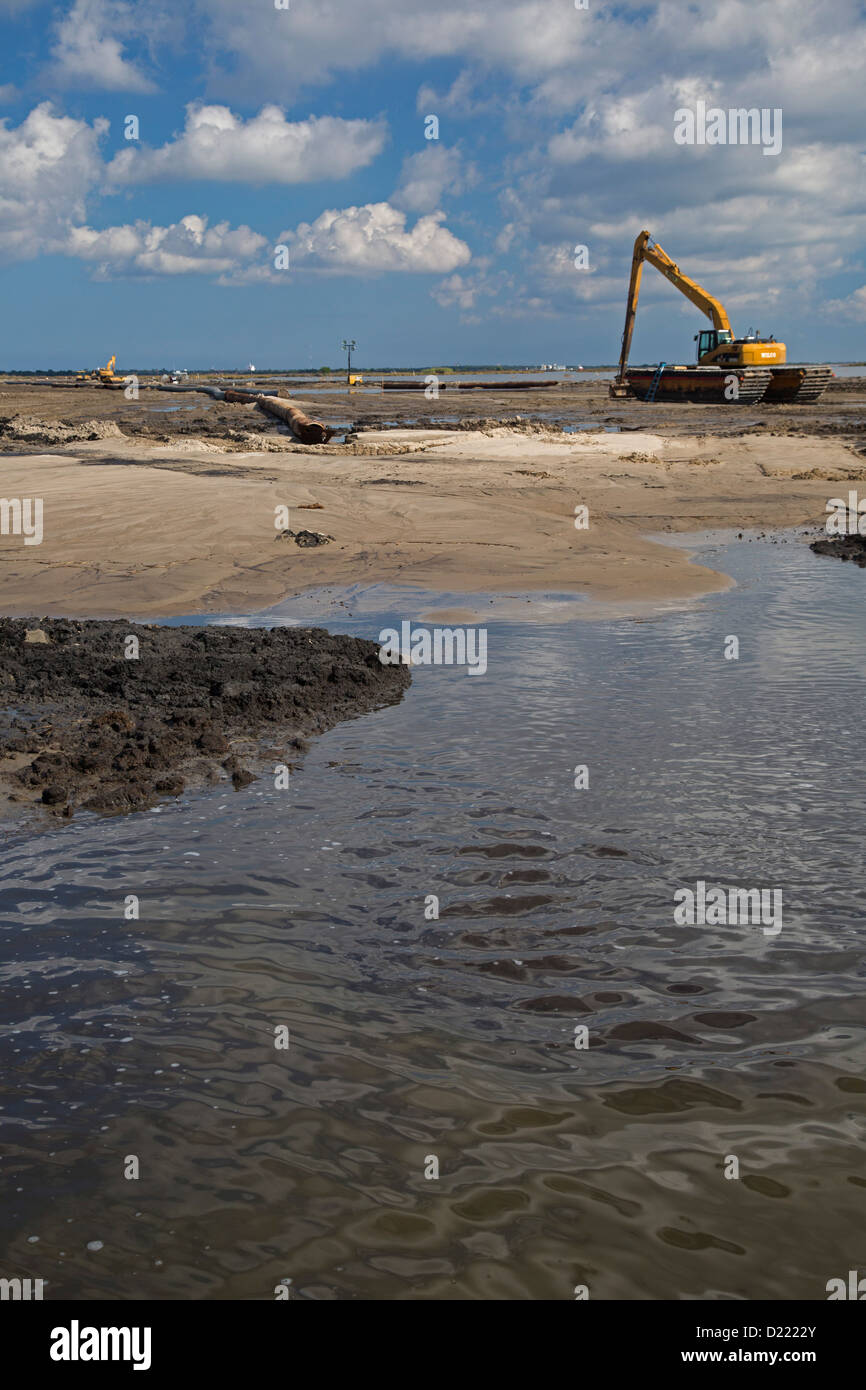 Pointe a la Hache, Louisiana The Lake Hermitage Marsh Creation project Stock Photo Alamy