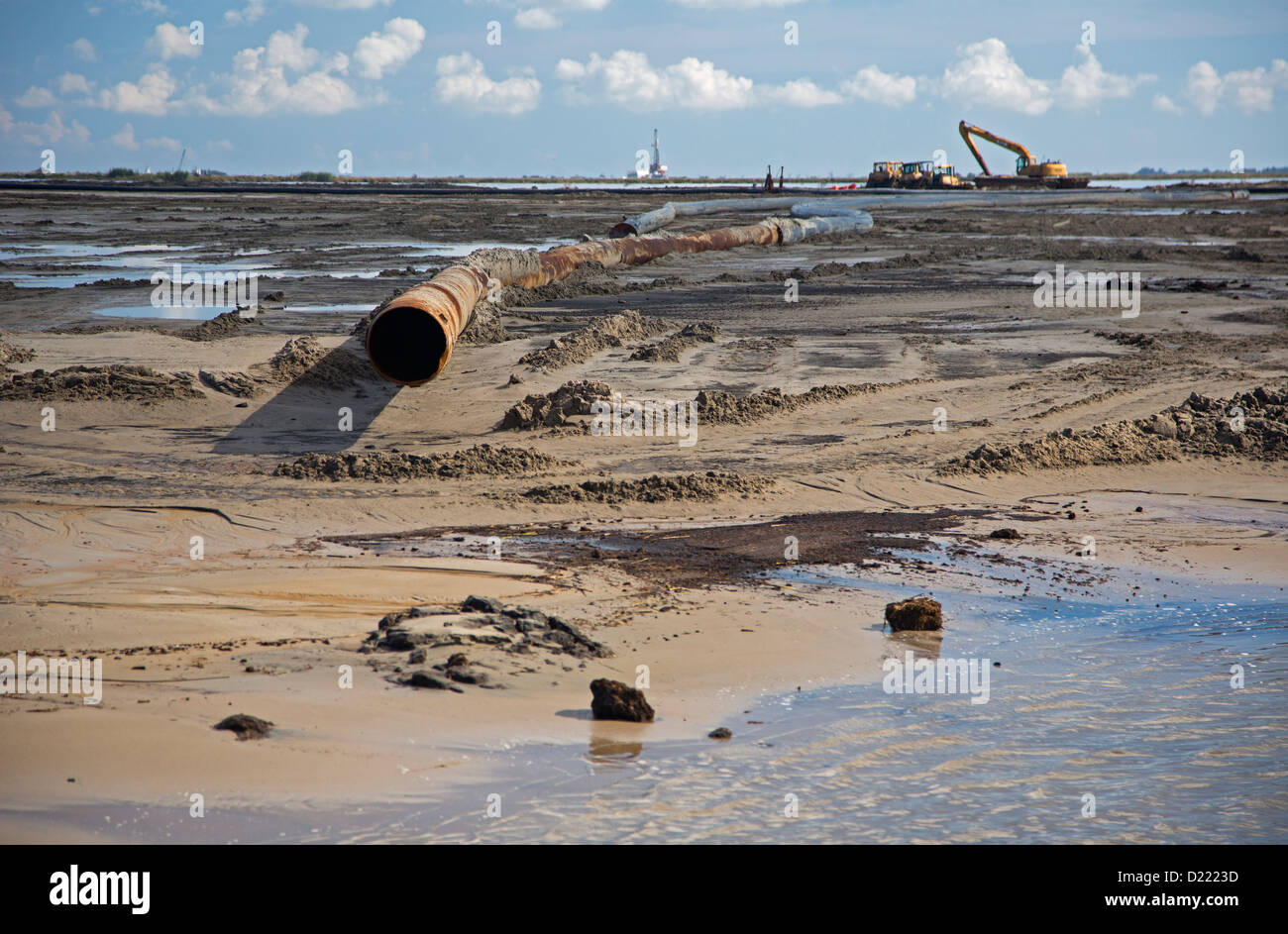 Pointe a la Hache, Louisiana The Lake Hermitage Marsh Creation project Stock Photo Alamy
