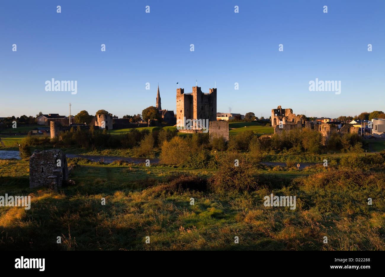AngloNorman Trim Castle on the bank of the River Boyne, used as a film