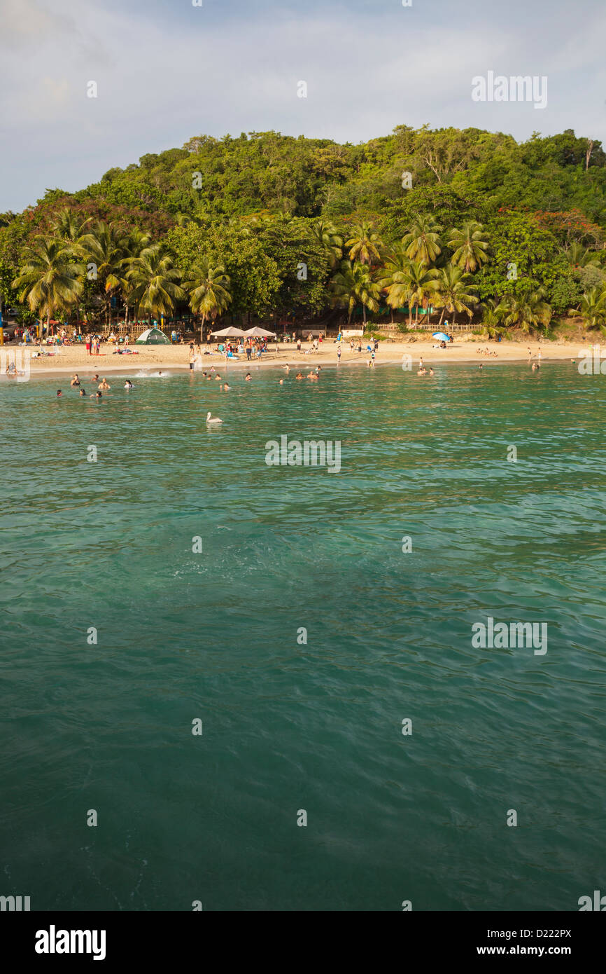 Locals swimming at Crash Boat Beach, Puerto Rico Stock Photo Alamy