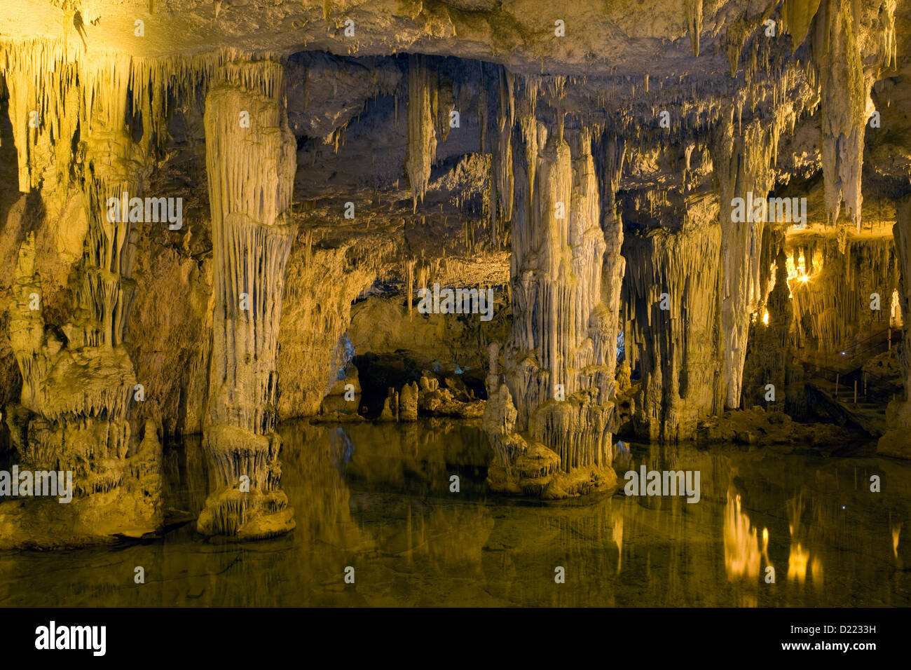 Sardinia: Grotta di Nettuno - Lake Lamarmora section Stock Photo
