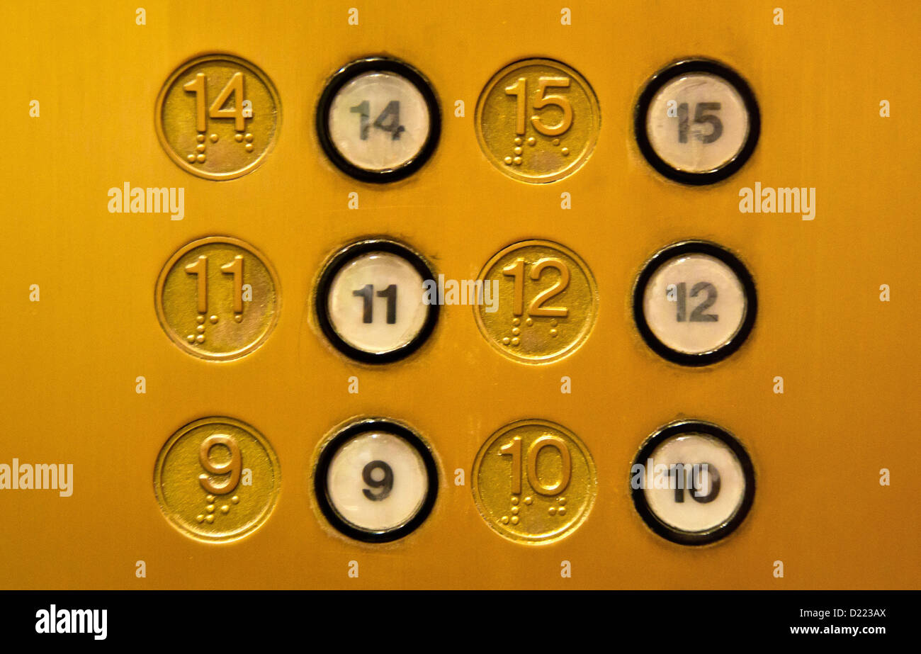 Elevator Panel Lacking The Button Corresponding To The 13th Floor