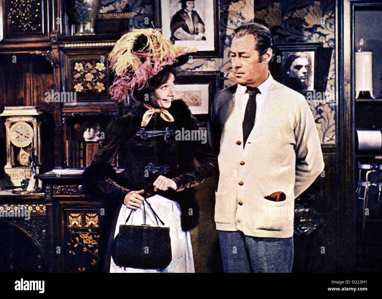 My Fair Lady My Fair Lady Prof. Higgins (Rex Harrison, 3.vl), Eliza  Doolitle (Audrey Hepburn,r) *** Local Caption *** 1964 Stock Photo - Alamy