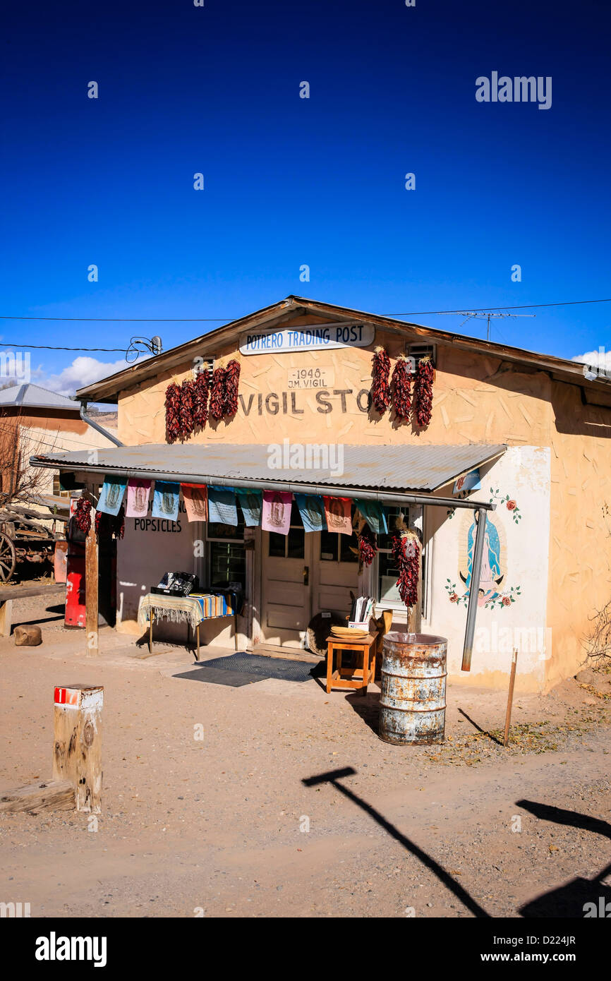 The Village store at Chimayo New Mexico Stock Photo Alamy