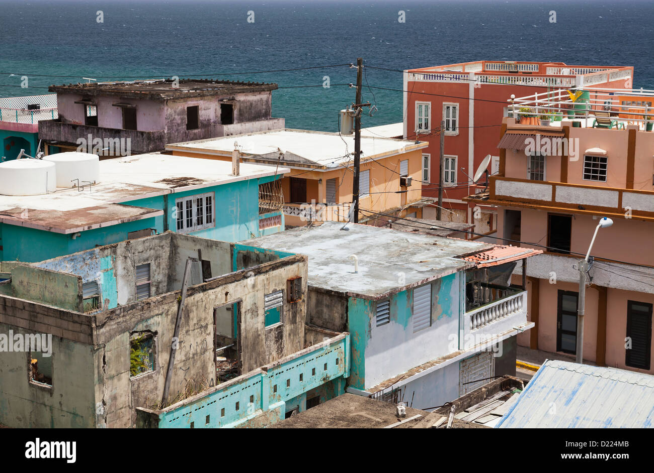 The La Perla district of Old San Juan, Puerto Rico Stock Photo