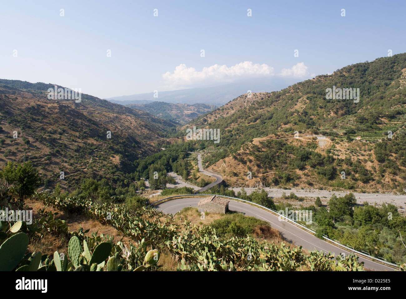 Monti peloritani view switchback road hi-res stock photography and ...