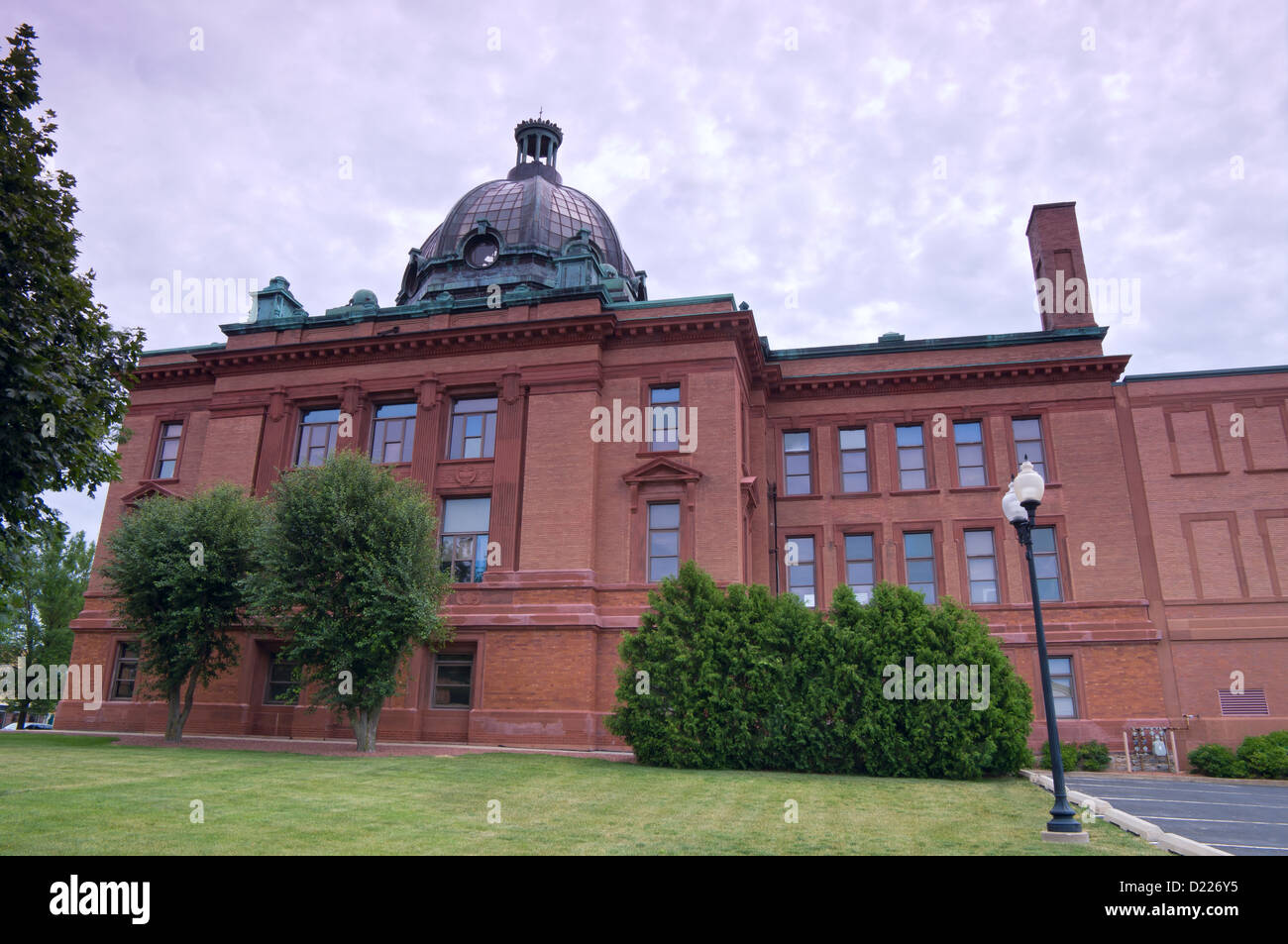 Grant County Courthouse building and dome in Lancaster Wisconsin Stock