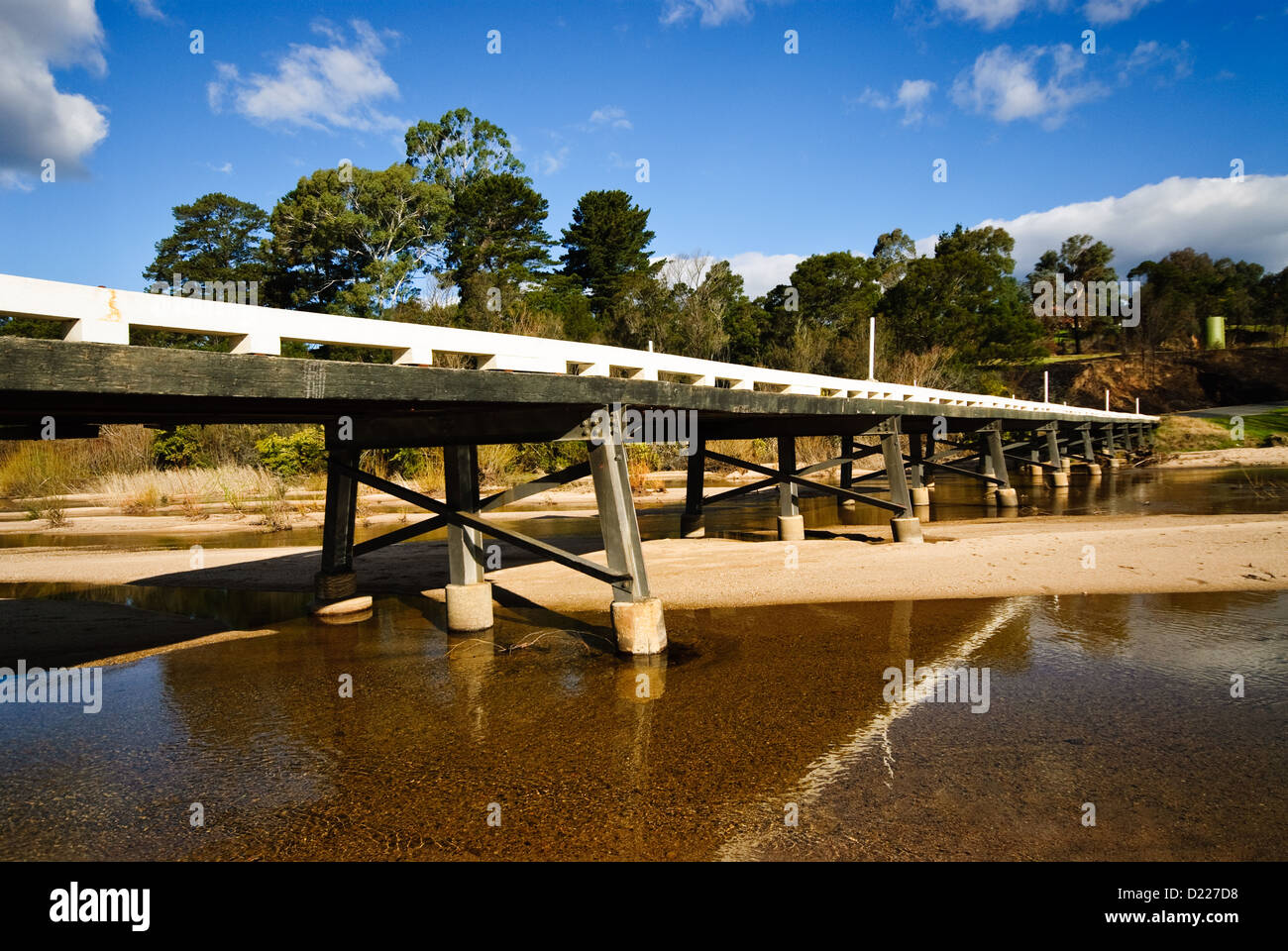 TOWAMBA, Australia - River over the Towamba River, Towamba, New South Wales, Australia Stock Photo
