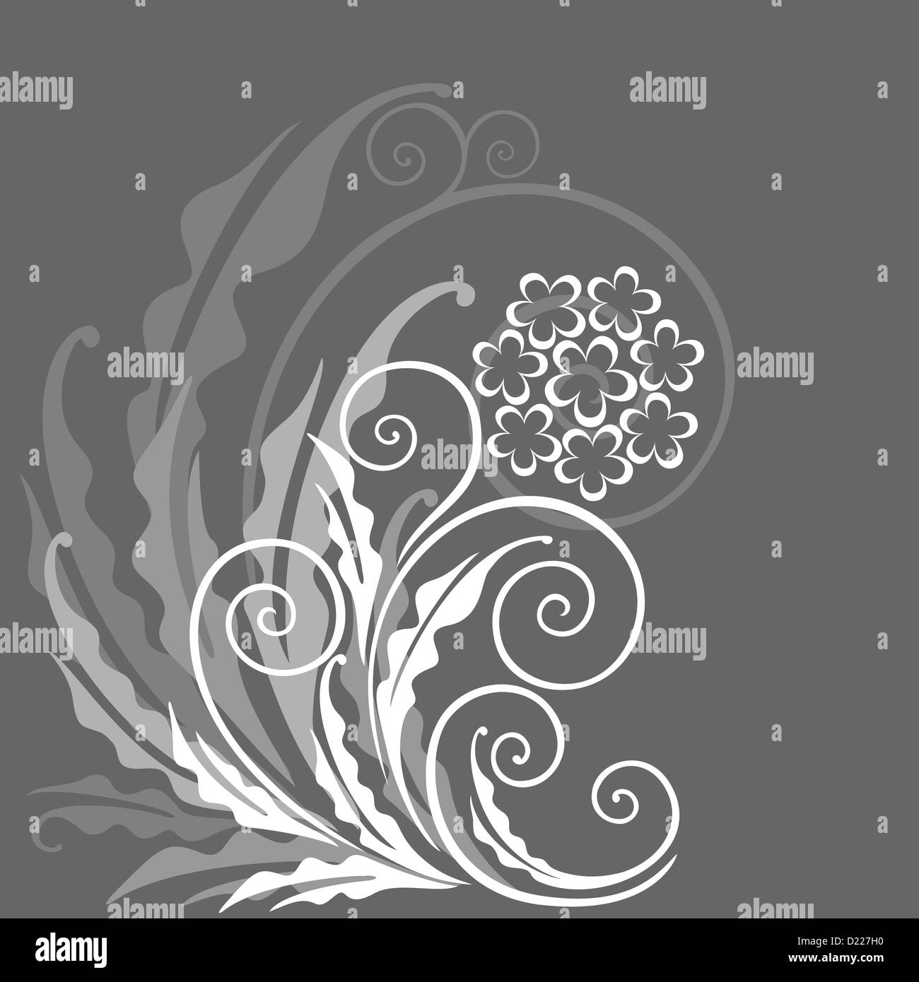 Grass flower background Black and White Stock Photos & Images - Alamy