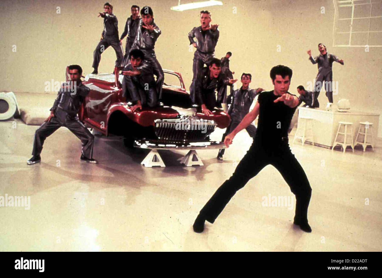 Schmiere   Grease   Danny (John Travolta) in Szene *** Local Caption *** 1978  Paramount Stock Photo