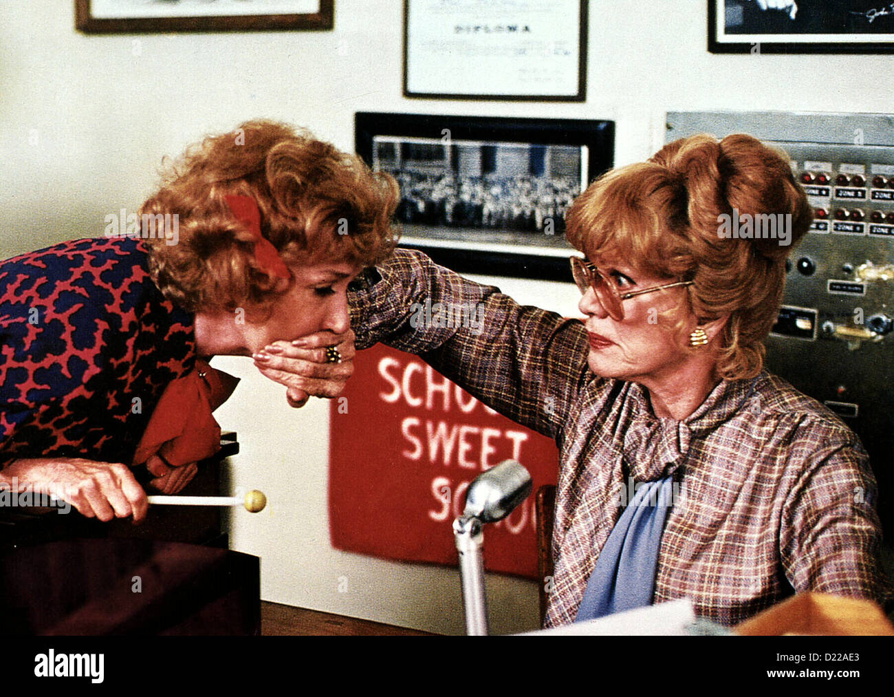 Grease 2   Grease 2   Doddy Goodman, Eve Arden Blanche (Doddy Goodman), Mrs. McGee (Eve Arden) *** Local Caption *** 1982  -- Stock Photo