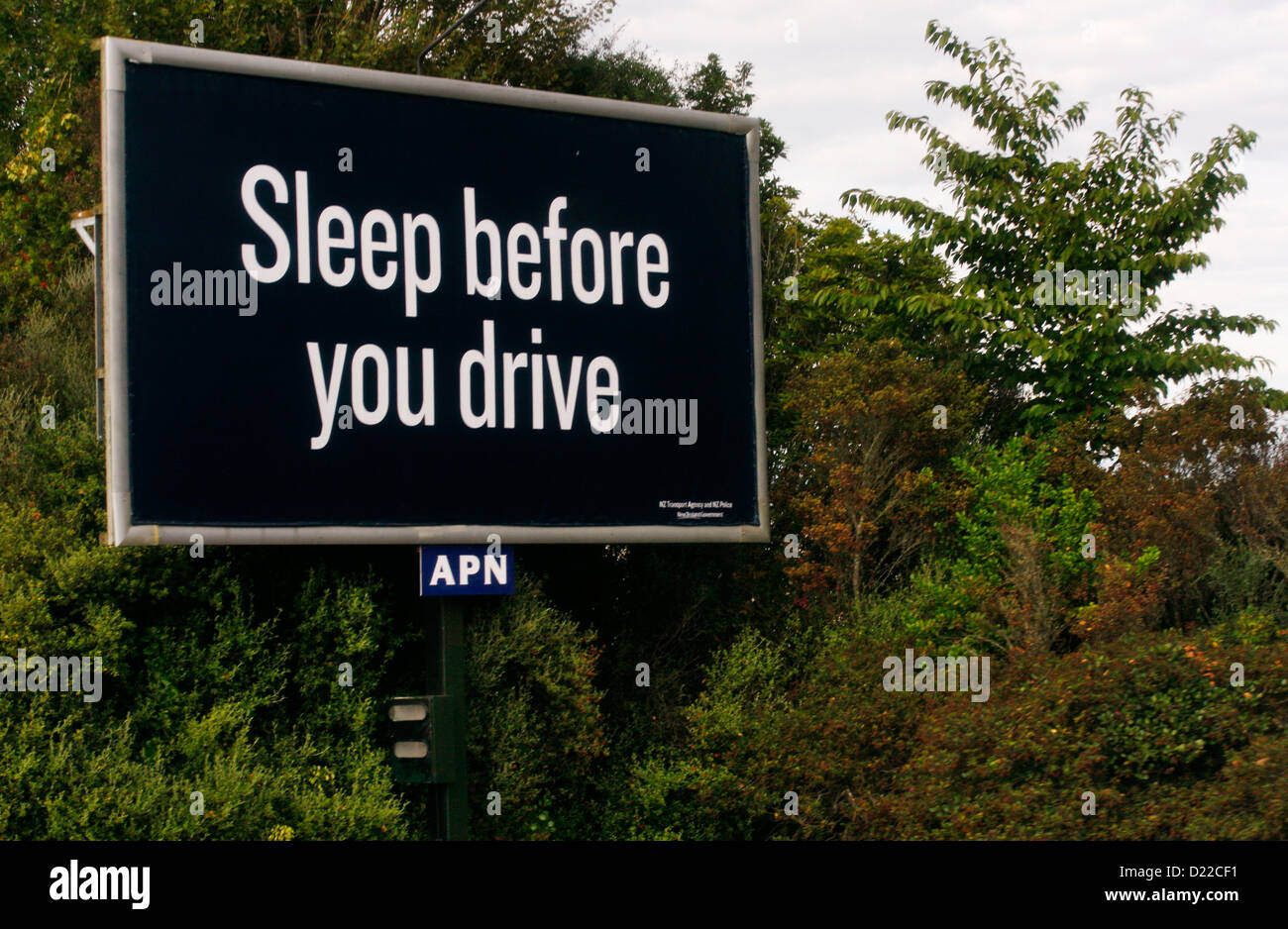 Highway sign sleep hi-res stock photography and images - Alamy