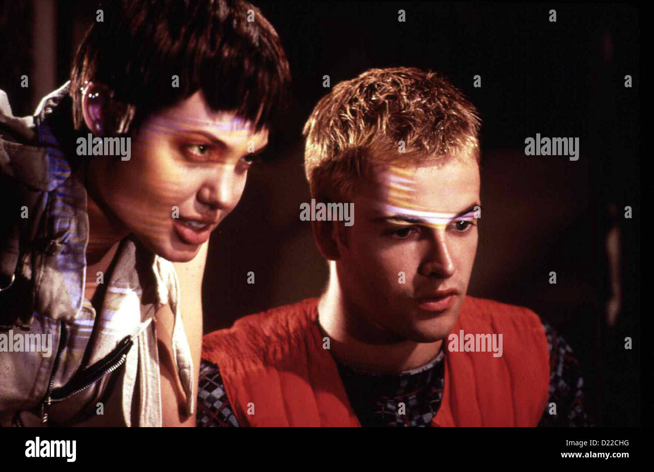 Hackers - Im Netz Des Fbi   Hackers   Kate (Angelina Jolie), Dade (Johnny Lee Miller) *** Local Caption *** 1995  MGM/UA Stock Photo