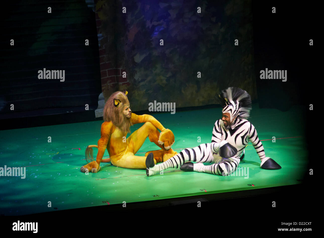 MADAGASCAR LIVE Musical on tour at the BIC in Bournemouth, Dorset, UK in January 2013. Stock Photo