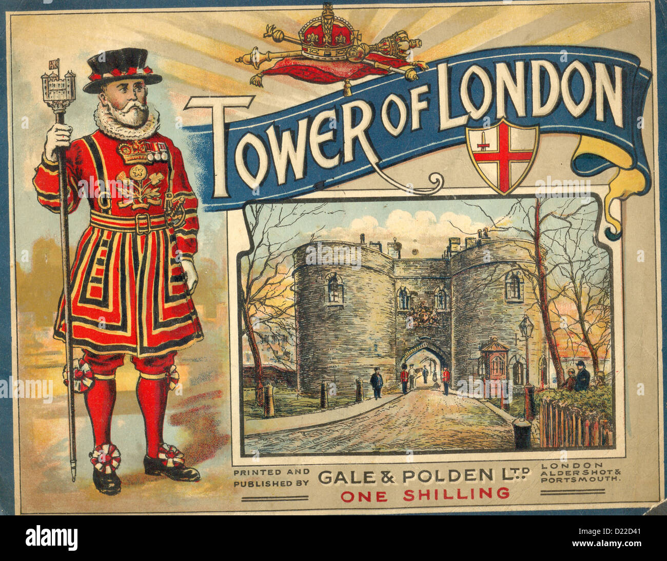Guide book cover for the Tower of London Stock Photo