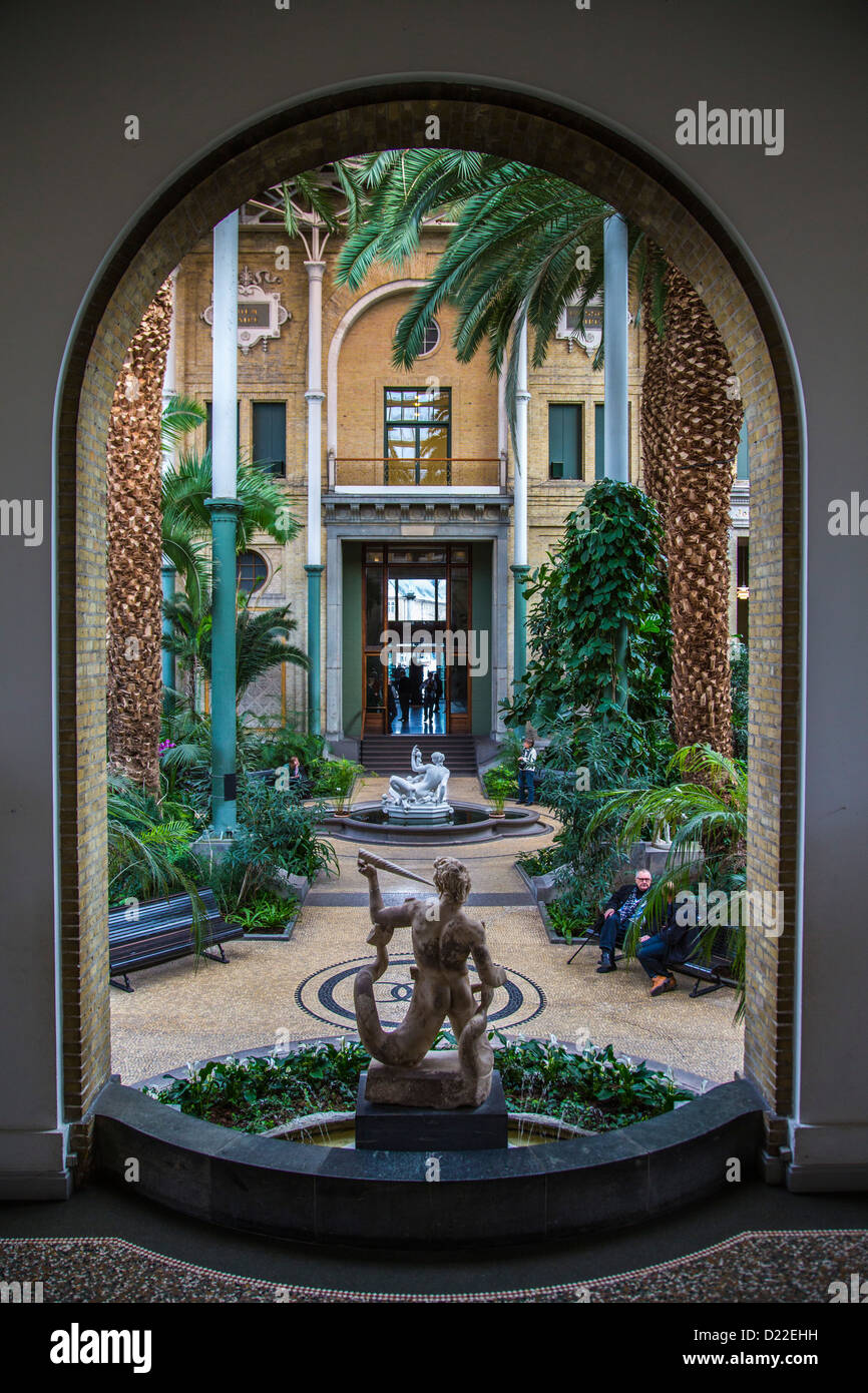 Conservatory in the historical art museum "Ny Carlsberg Glyptotek" Copenhagen, Denmark, Europe Stock Photo