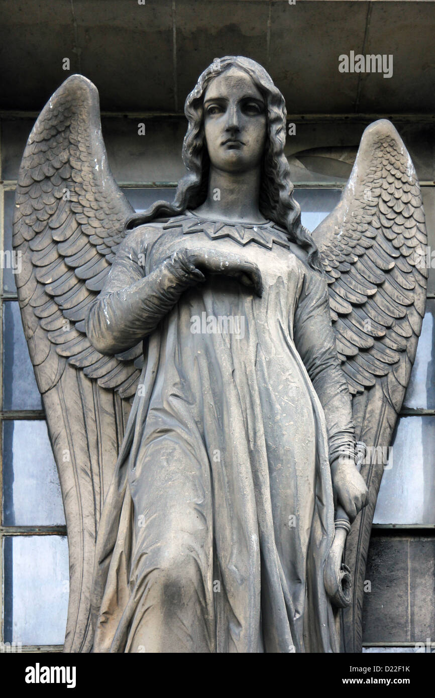 Guardian angel, Madeleine church in Paris Stock Photo - Alamy