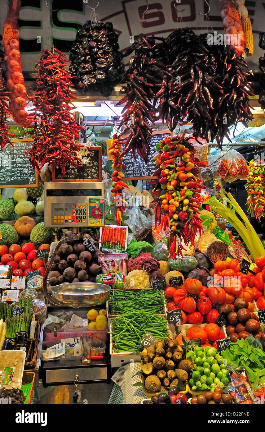 Fruit And Vegetable Market Spain High Resolution Stock Photography and