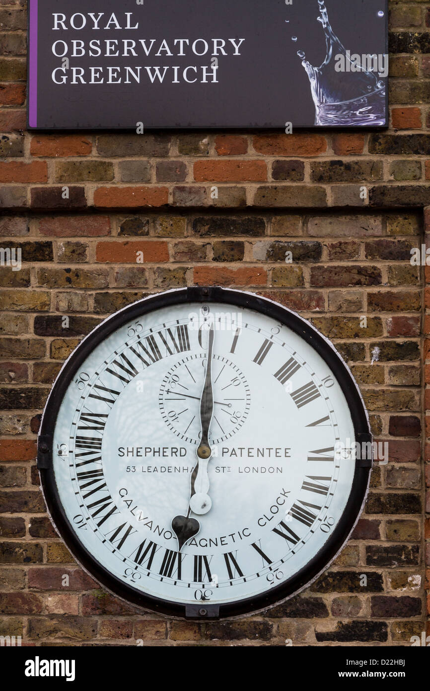 The Shepherd Gate Electric Clock at the Greenwich Royal Observatory ...
